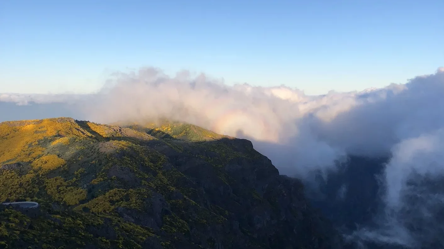 Lever du soleil à Pico Ruivo à Madère