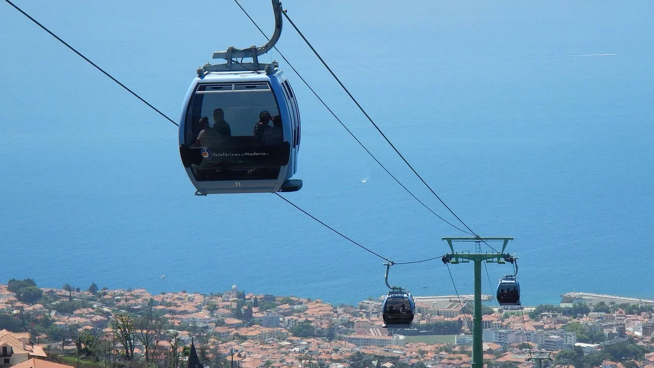 Téléphérique à Funchal à Madère